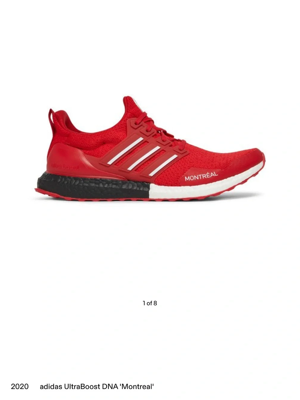 adidas Men’s Montréal Athletic Shoes - Red & White - 11.5